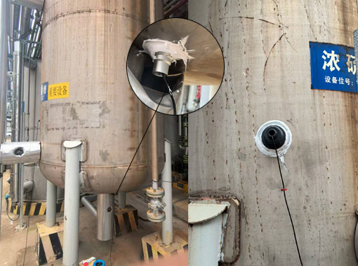 外貼液位計在濃硫酸儲罐應用